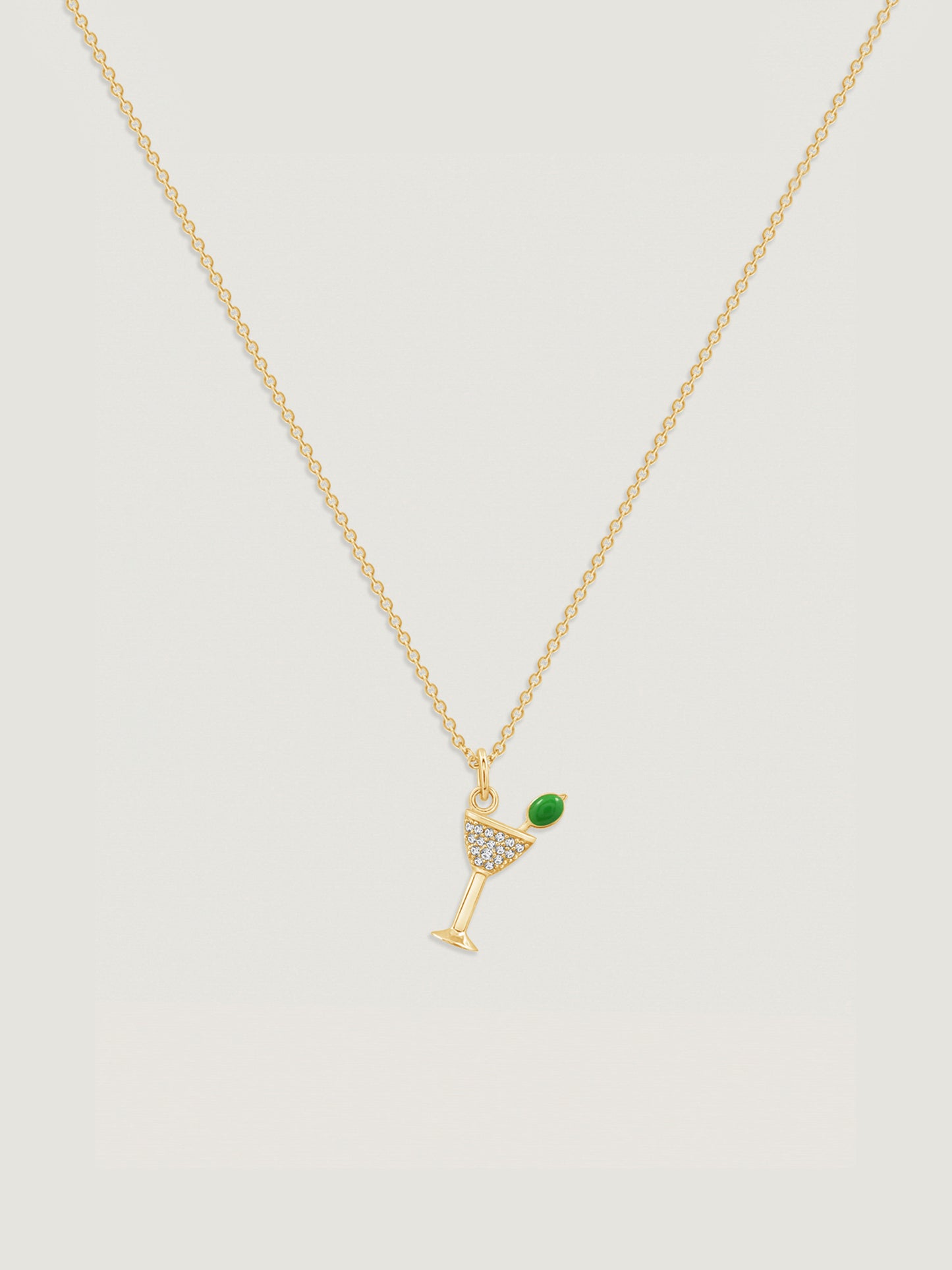 Marilyn Monroe Martini Glass Necklace