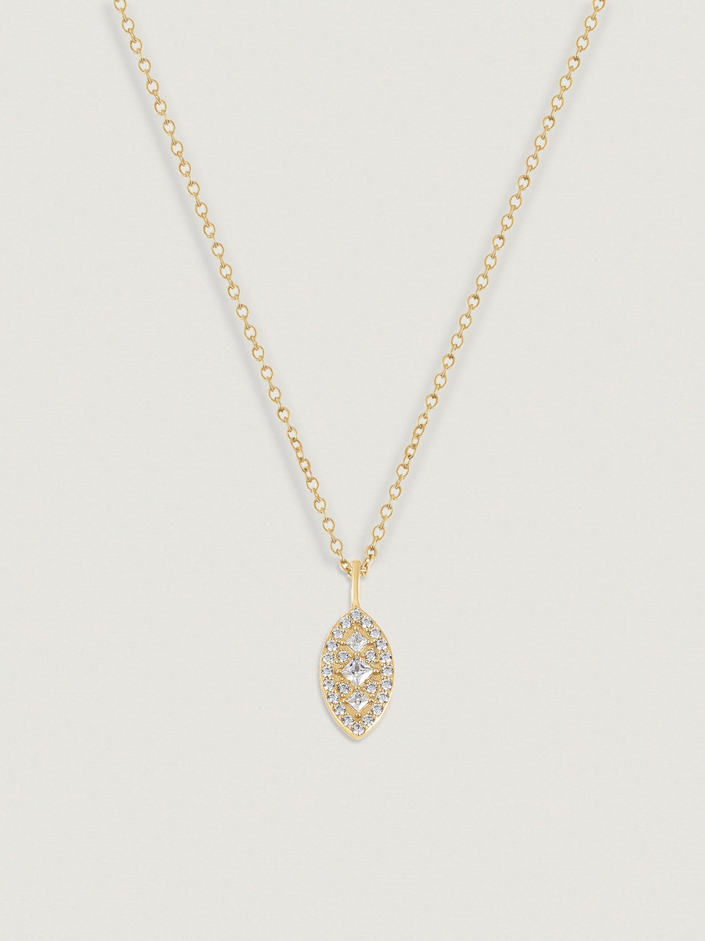 Marilyn Monroe Pavé Marquise Shape Necklace