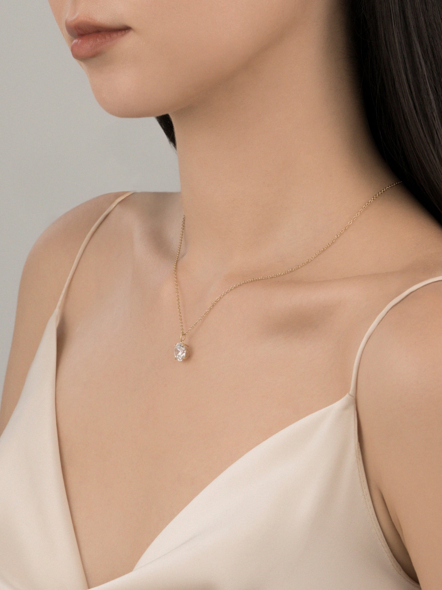 Diamonbliss Lab-Grown Diamond 2.0 cttw Round Solitaire Necklace