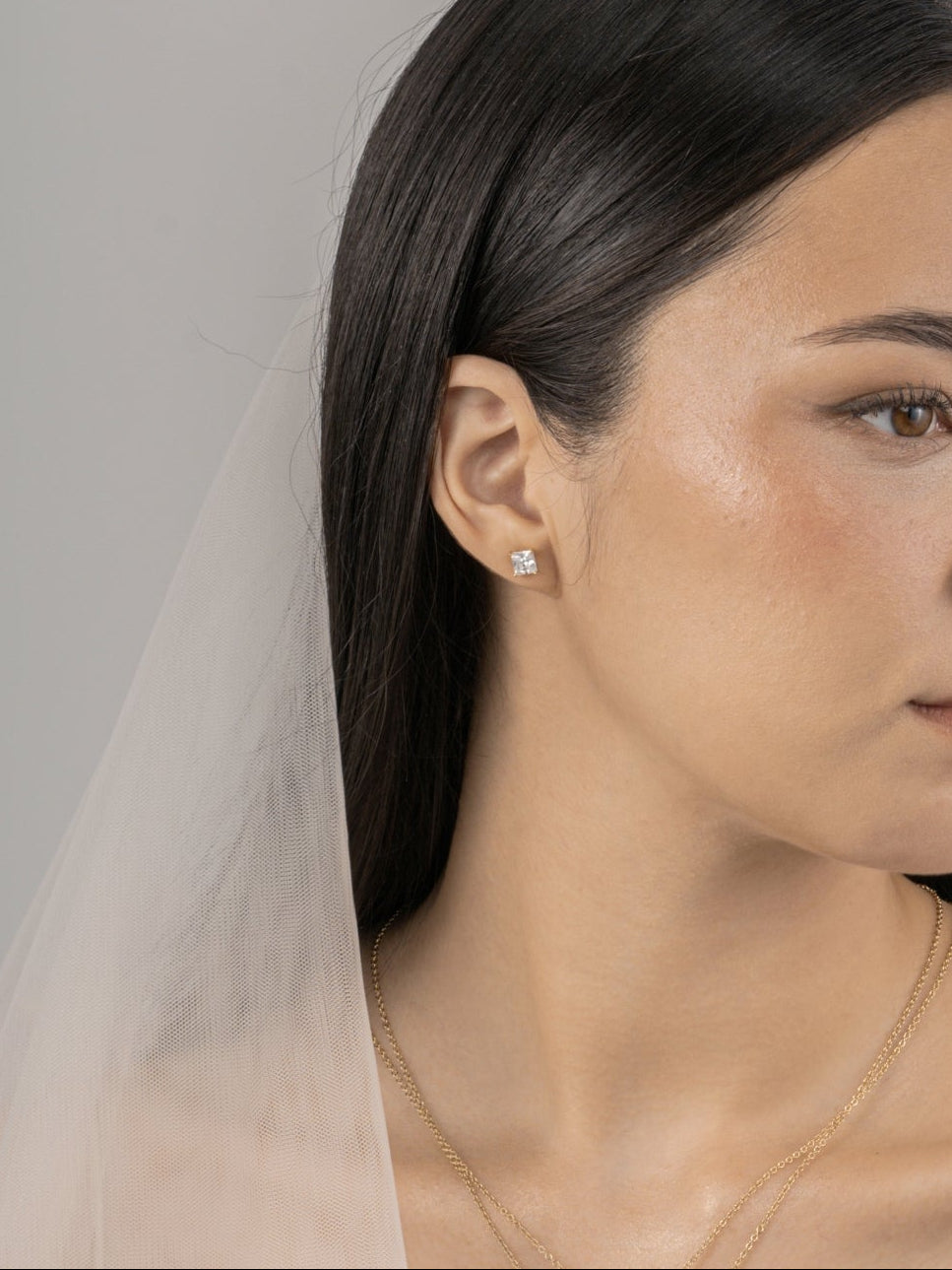 Diamonbliss Lab-Grown Diamond 2.0 cttw Princess Solitaire Earrings