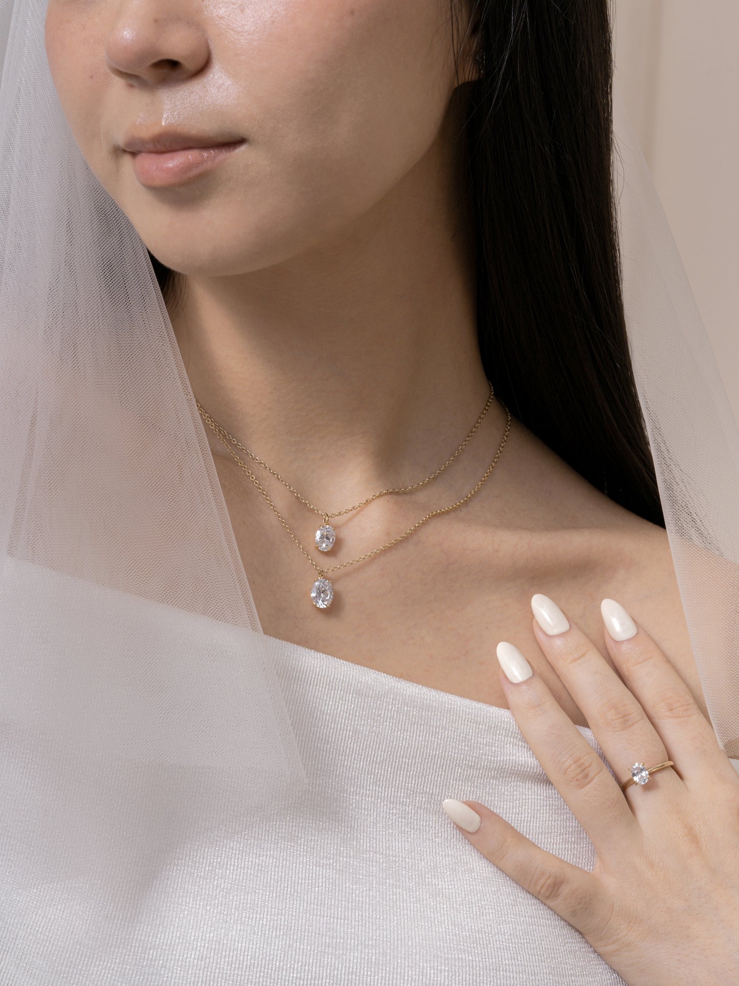 Diamonbliss Lab-Grown Diamond 1.0 cttw Oval Solitaire Necklace