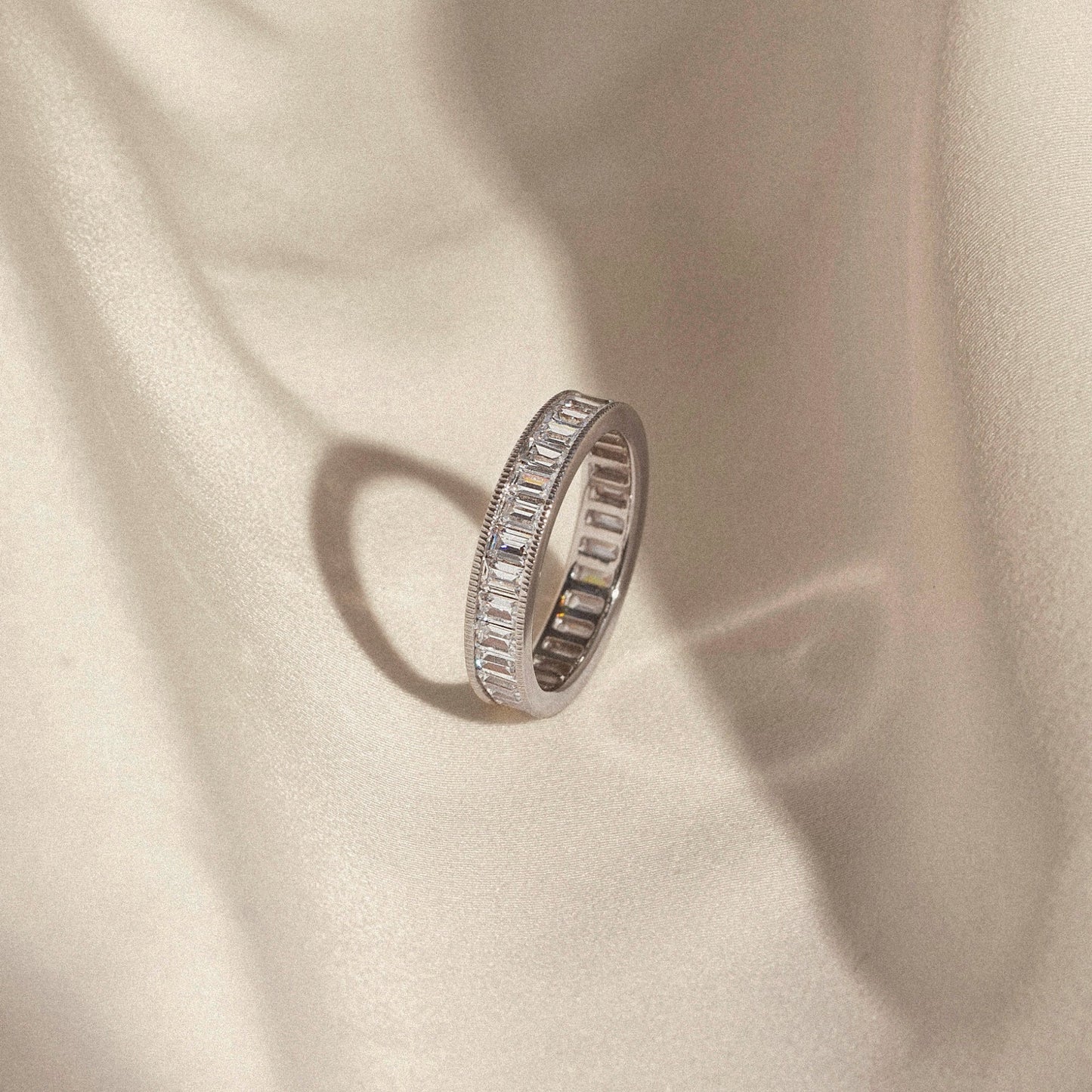 Marilyn Monroe Baguette Eternity Ring
