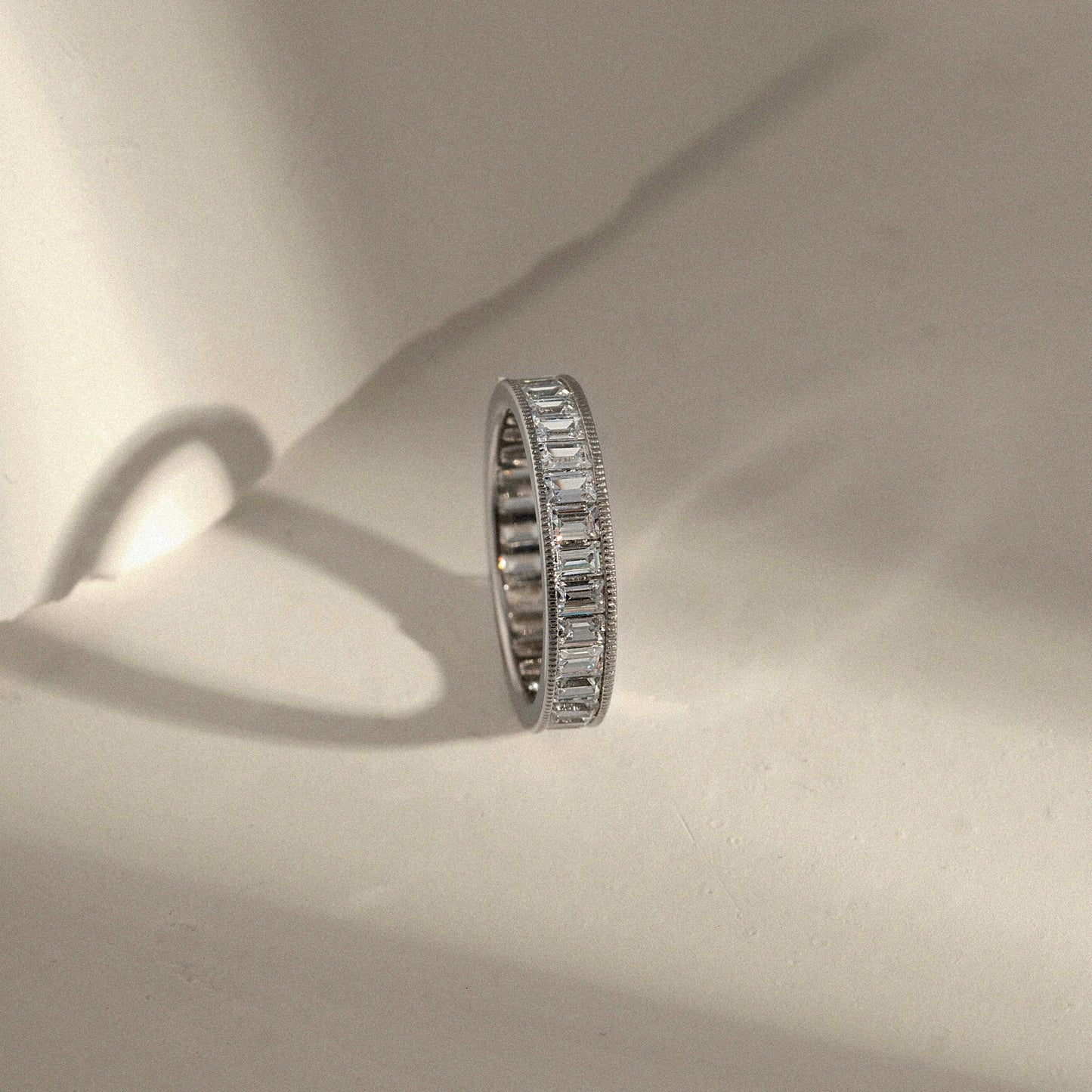 Marilyn Monroe Baguette Eternity Ring