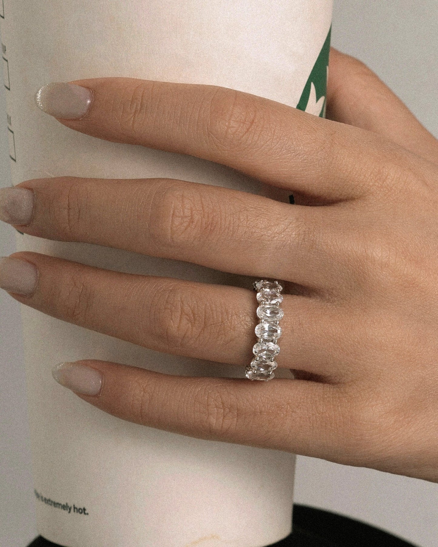 Marilyn Monroe Oval Eternity Ring