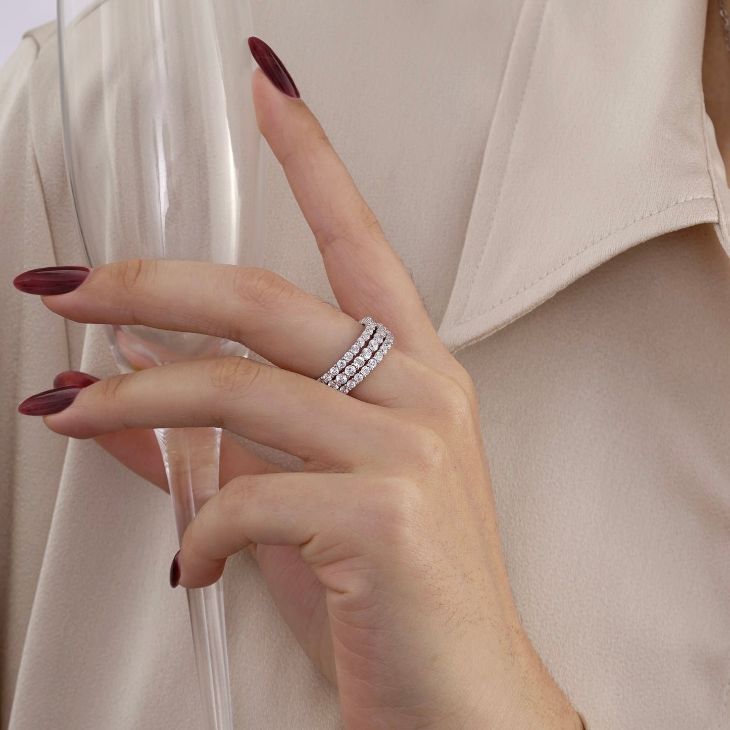 Marilyn Monroe Set of Three Eternity Band Ring