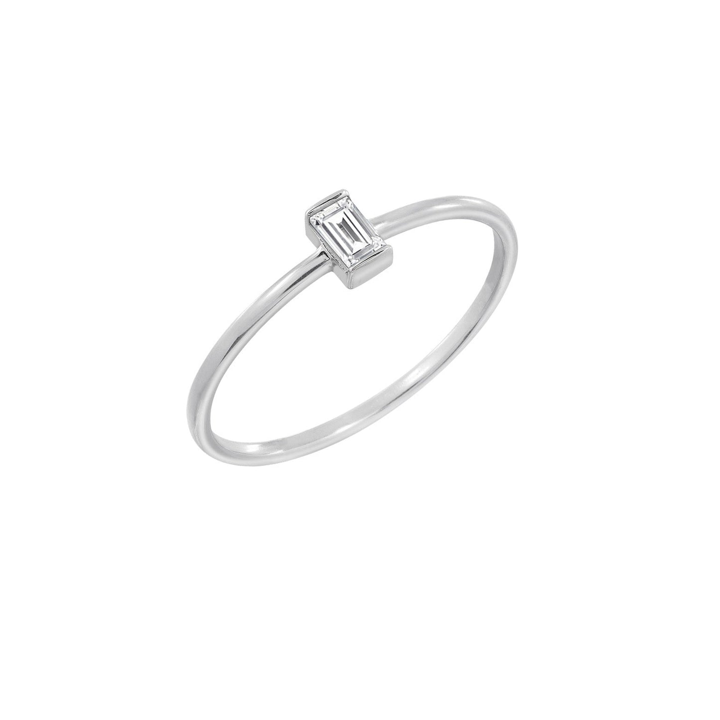 Marilyn Monroe Solo Baguette Petite Ring