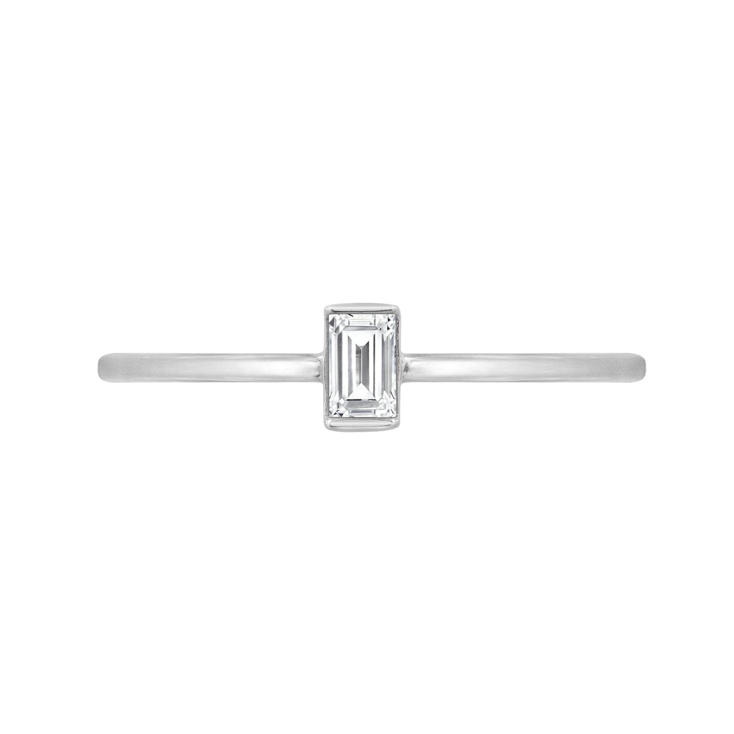 Marilyn Monroe Solo Baguette Petite Ring