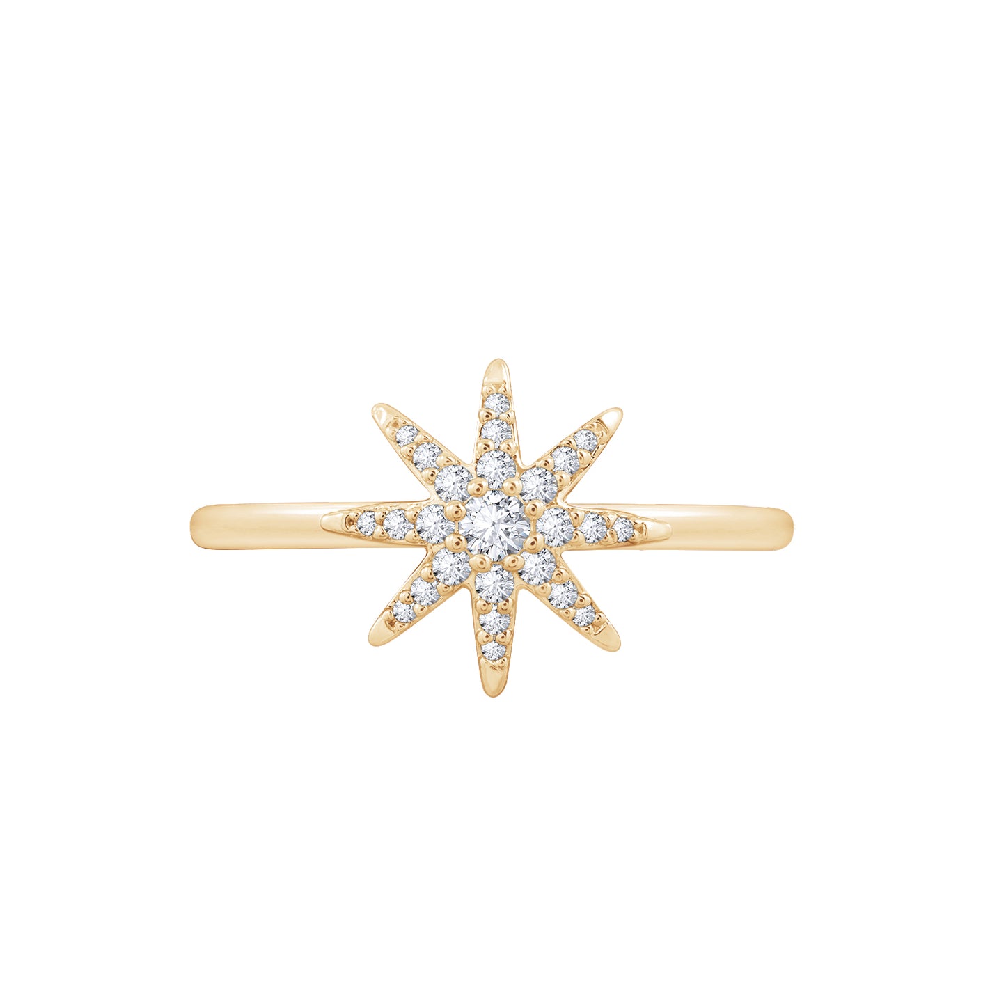 Starburst Pave Ring