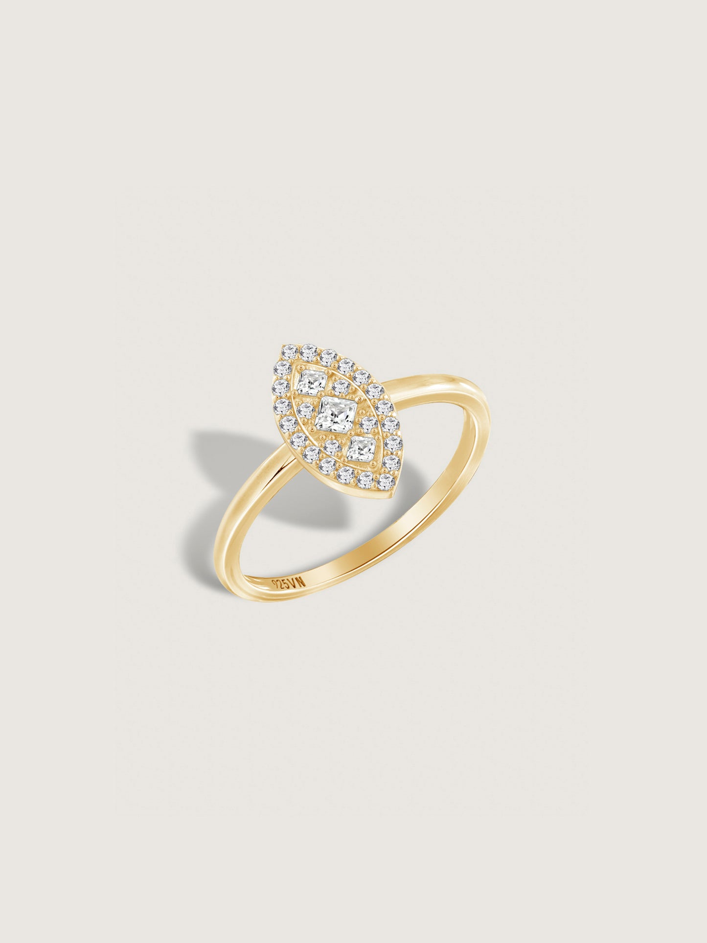 Marilyn Monroe Pavé Marquise Ring