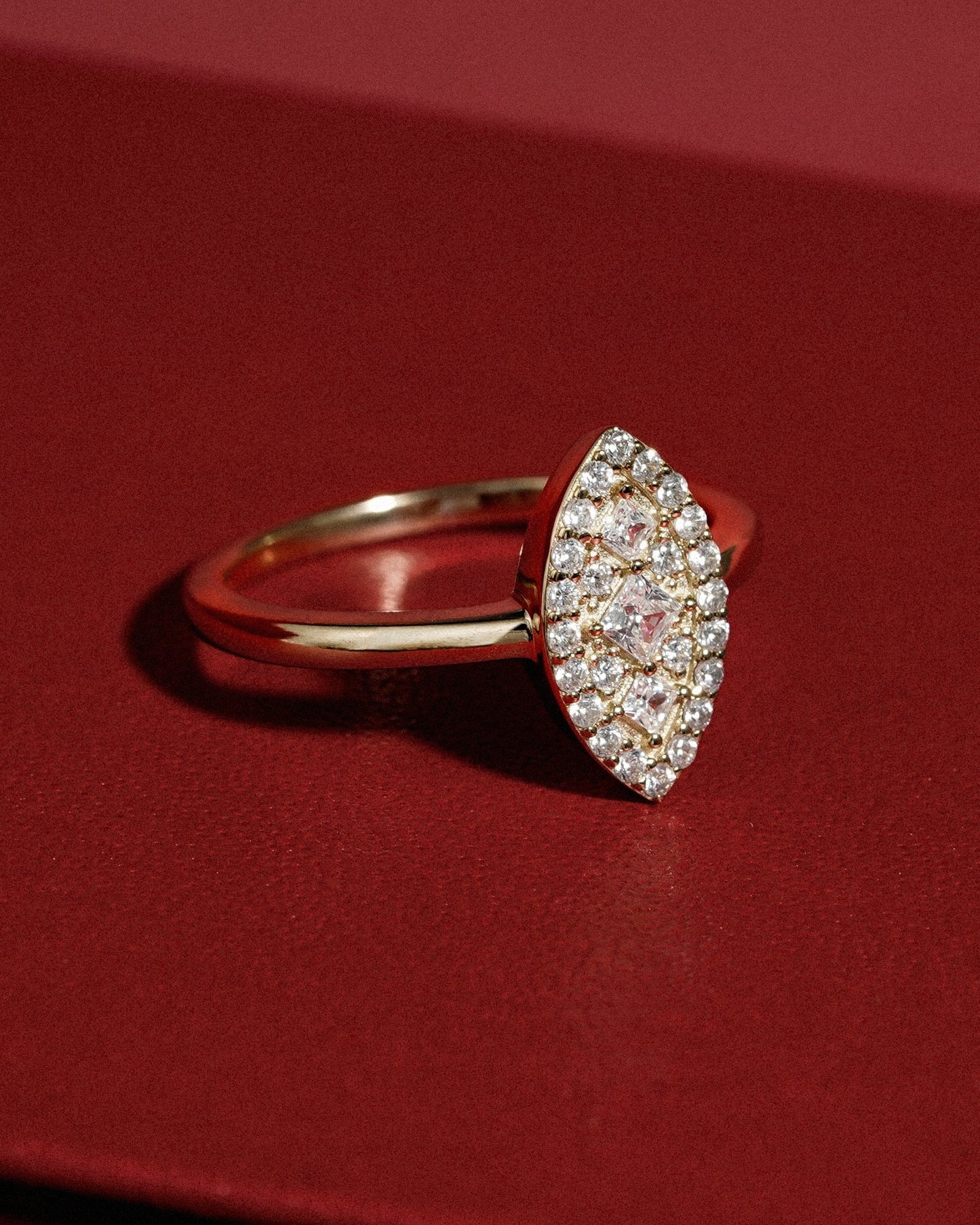 Marilyn Monroe Pavé Marquise Ring