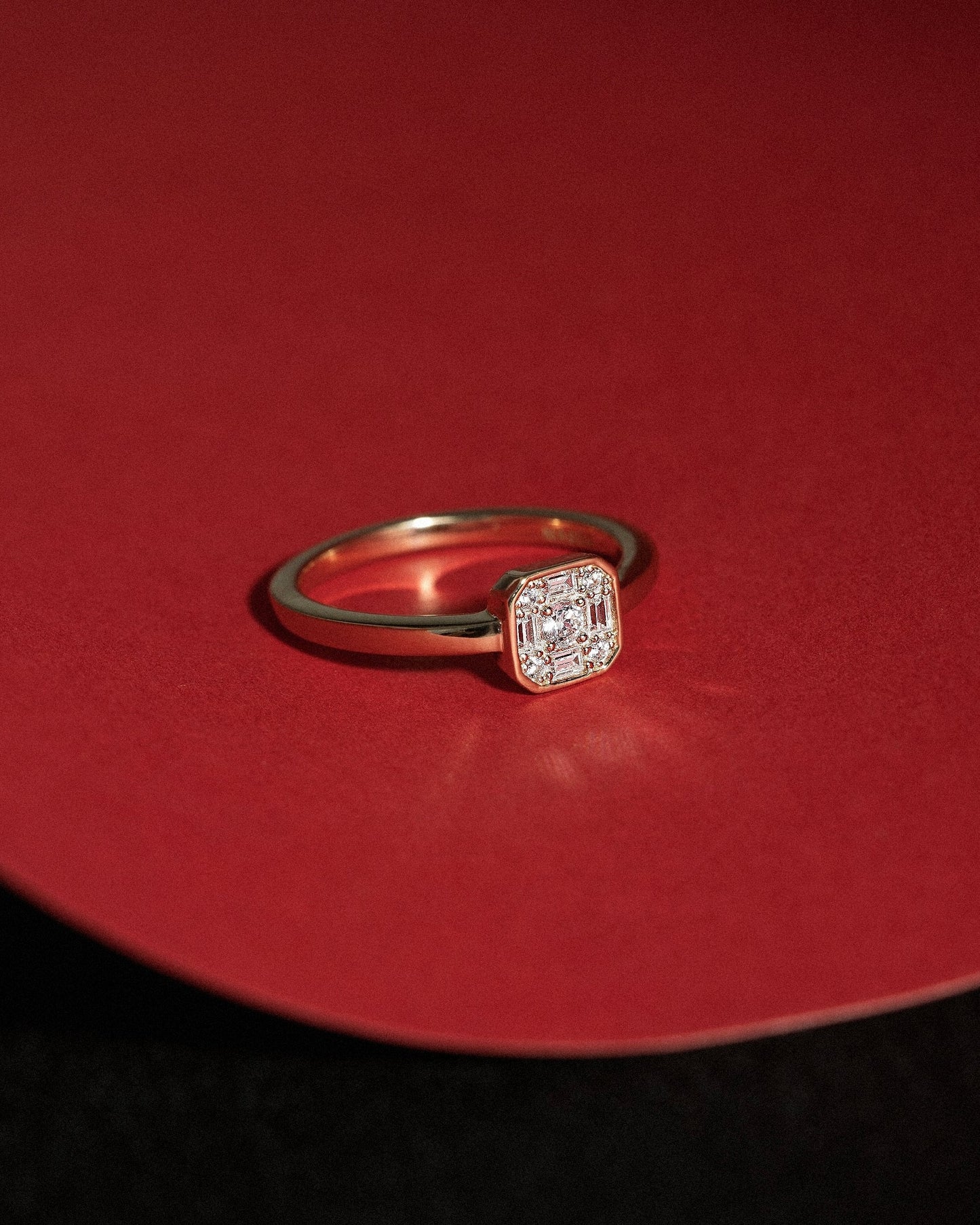 Marilyn Monroe Cluster Square Ring