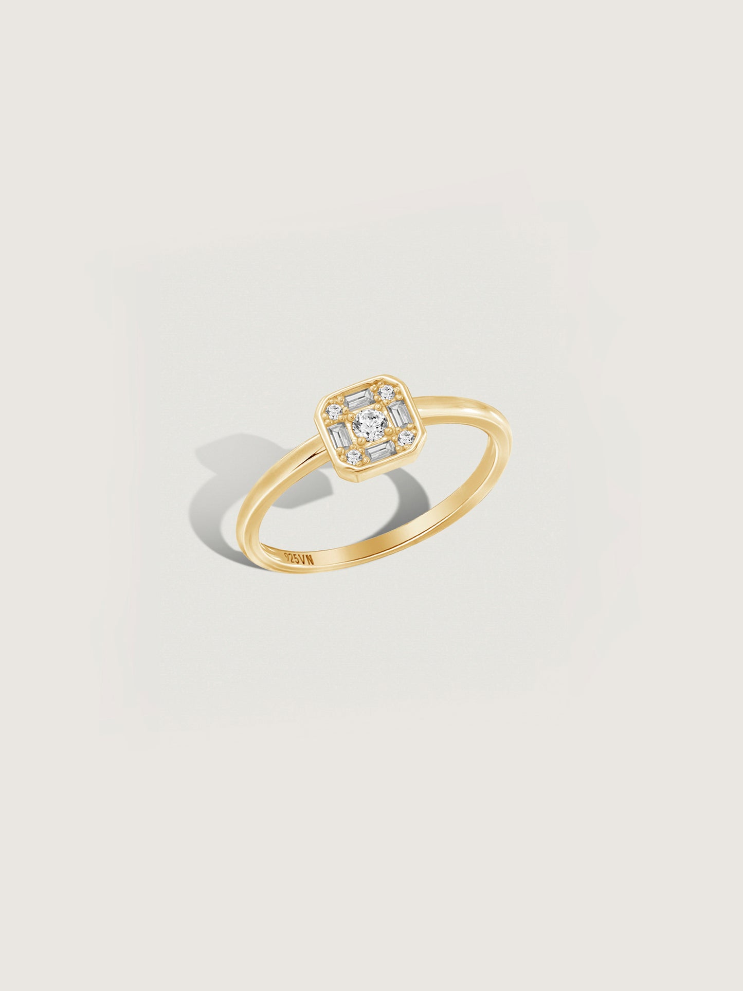 Marilyn Monroe Cluster Square Ring