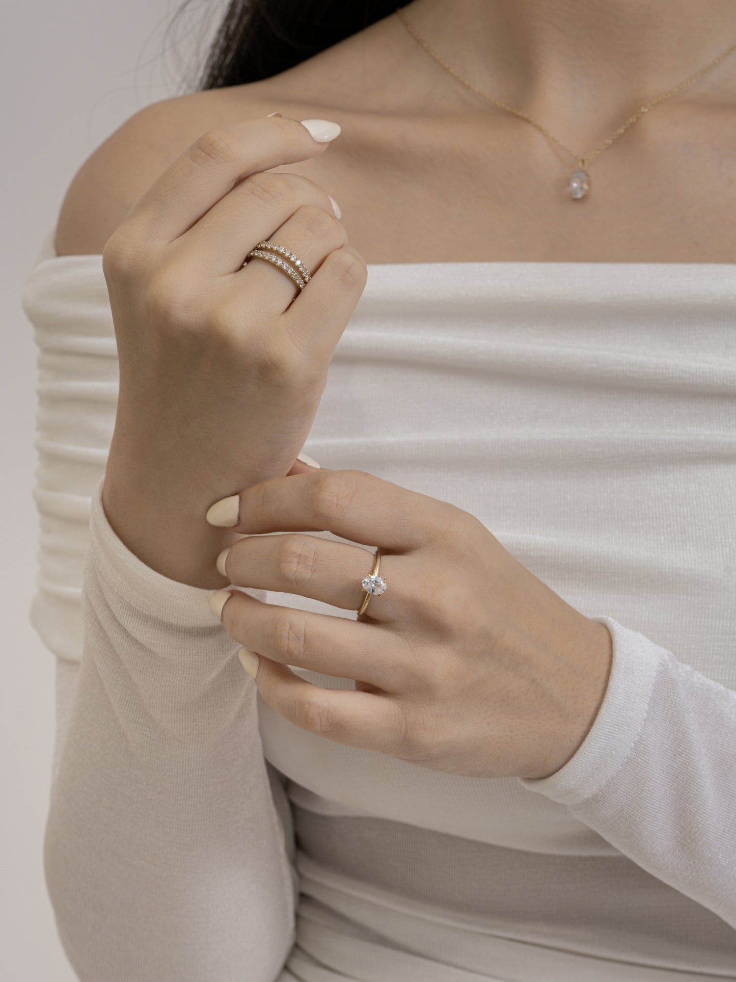 Diamonbliss Lab-Grown Diamond 1.0 cttw Pave Eternity Ring