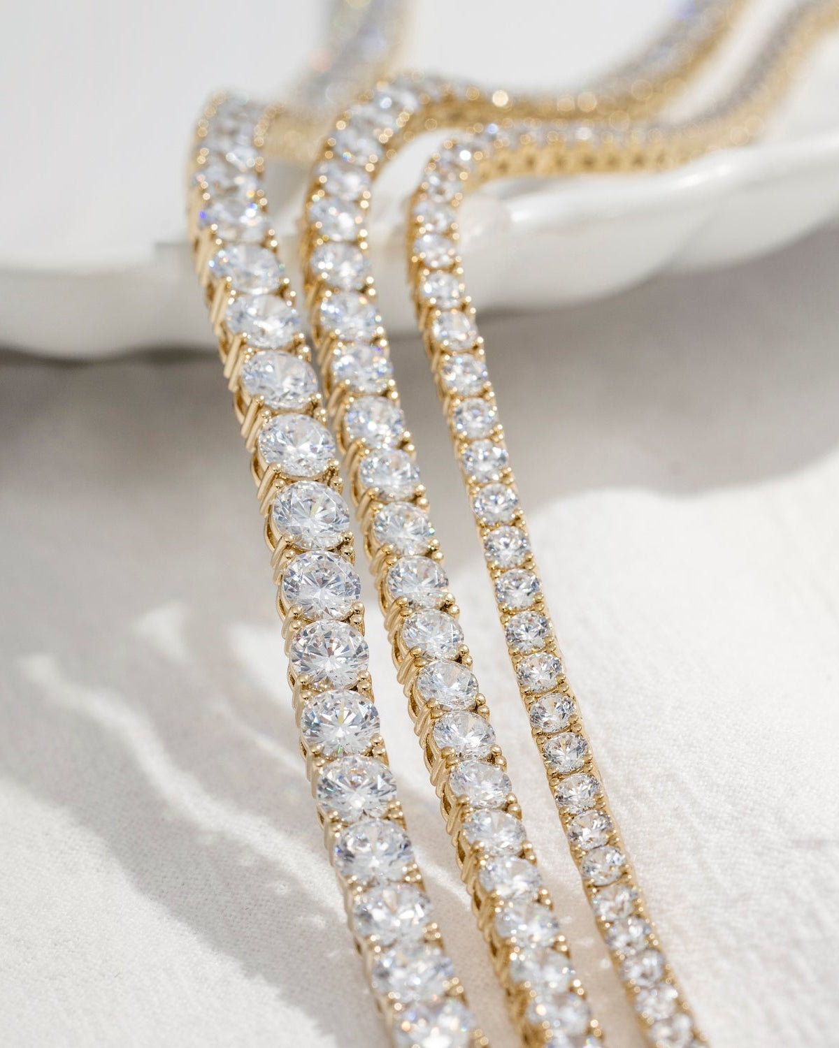 Round Cut Tennis Necklace