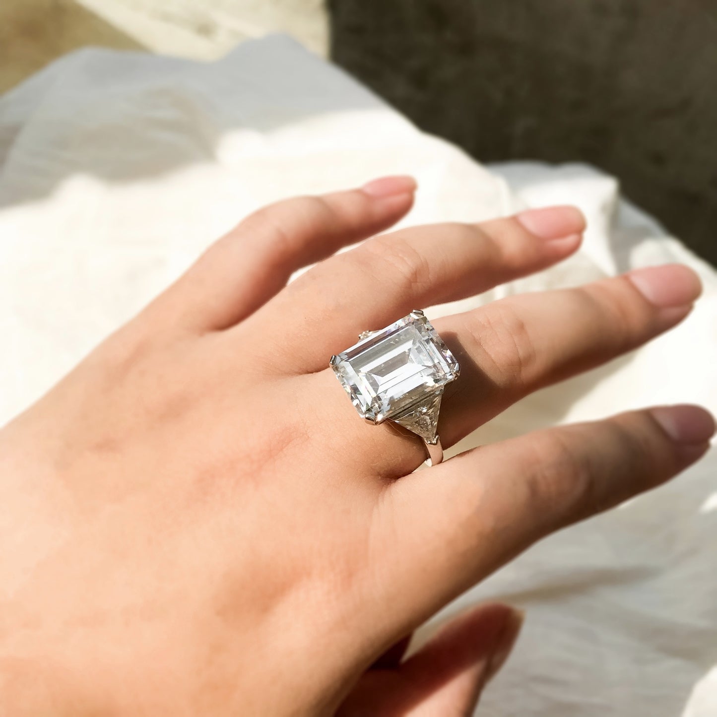 Emerald Engagement Ring