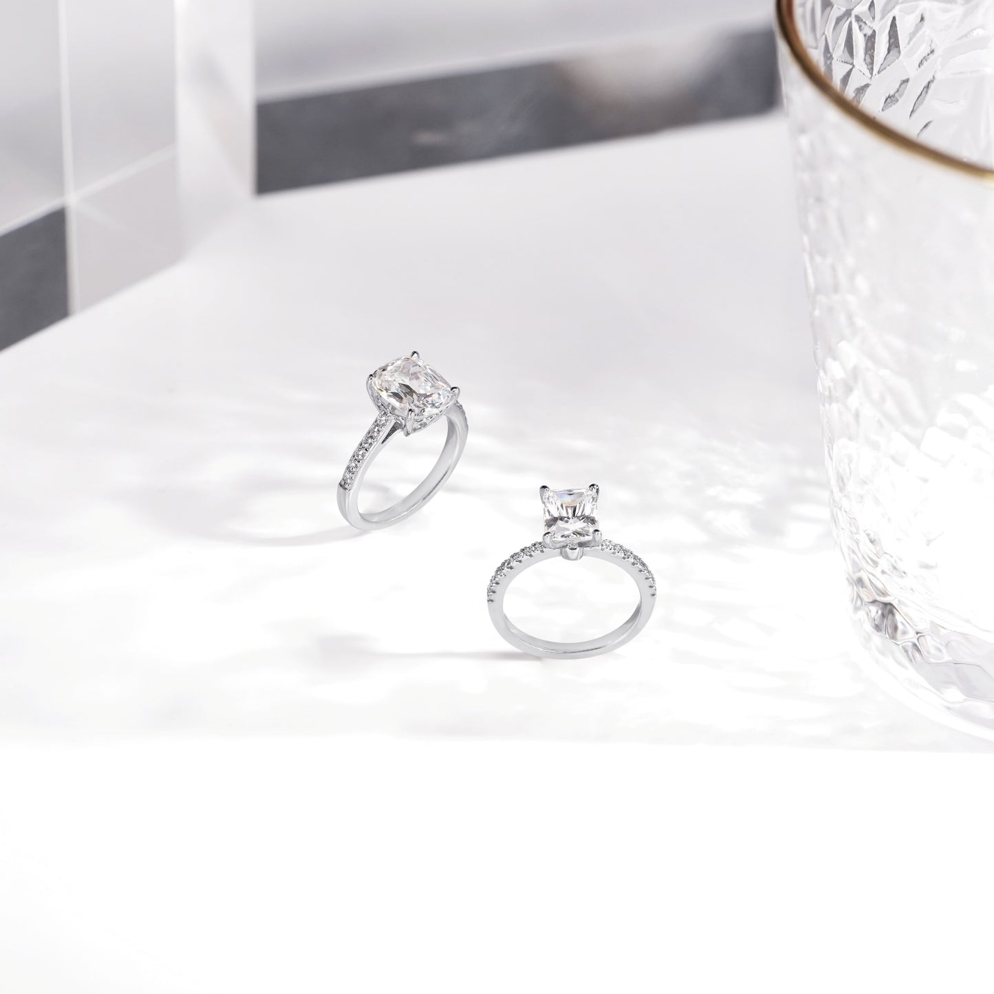 Radiant Emerald Cut Solitaire Ring