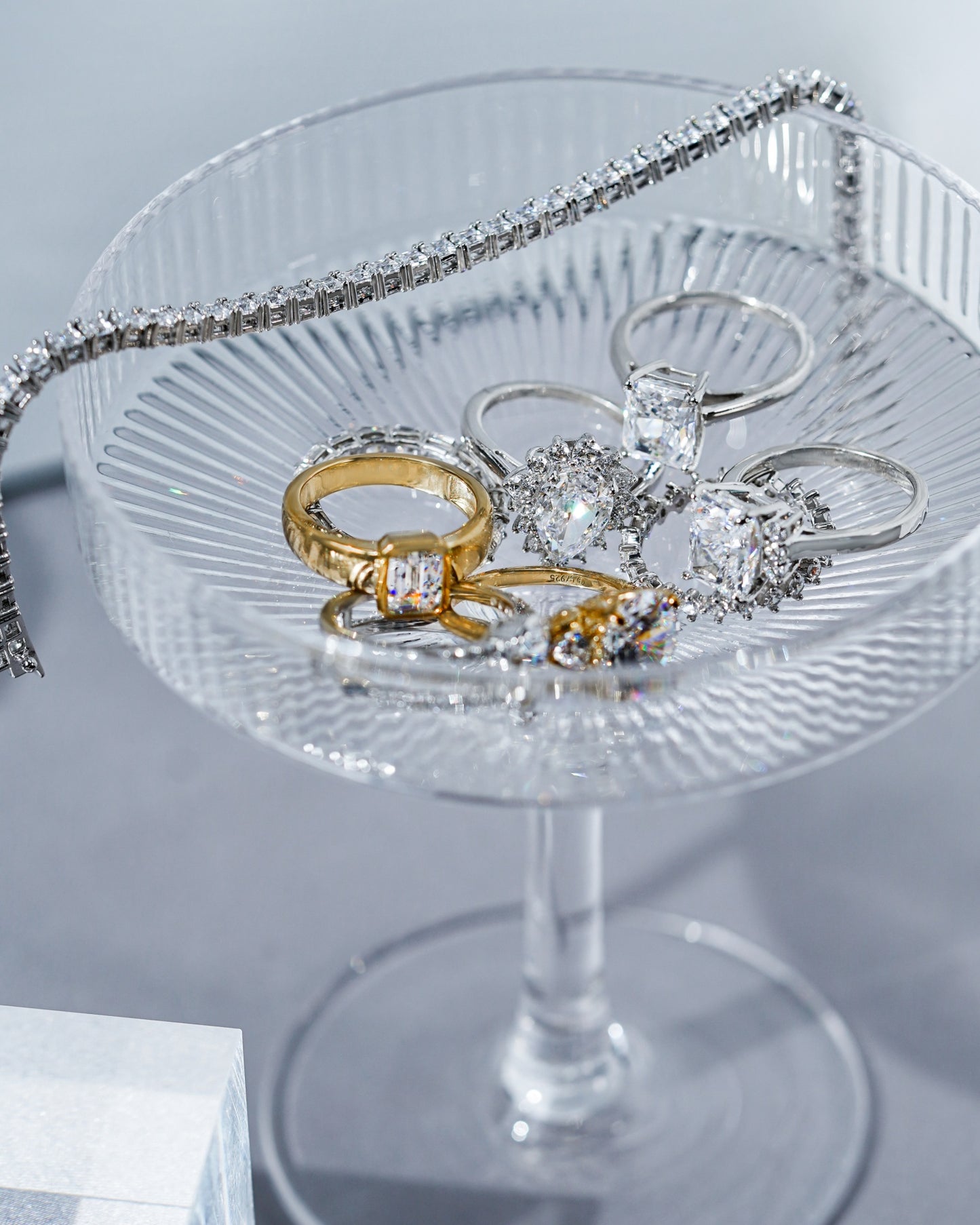Emerald & Round Cocktail Ring