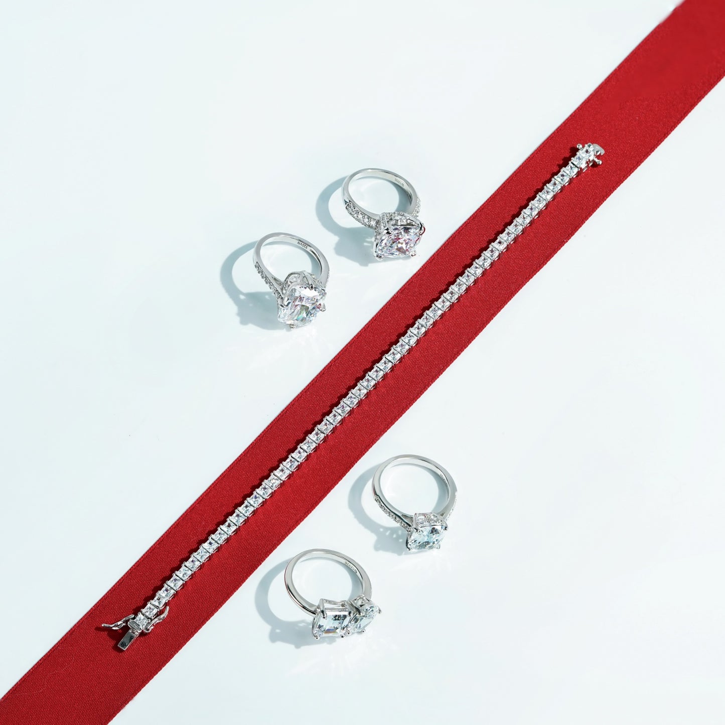 Cathedral Emerald Cut Cocktail Ring