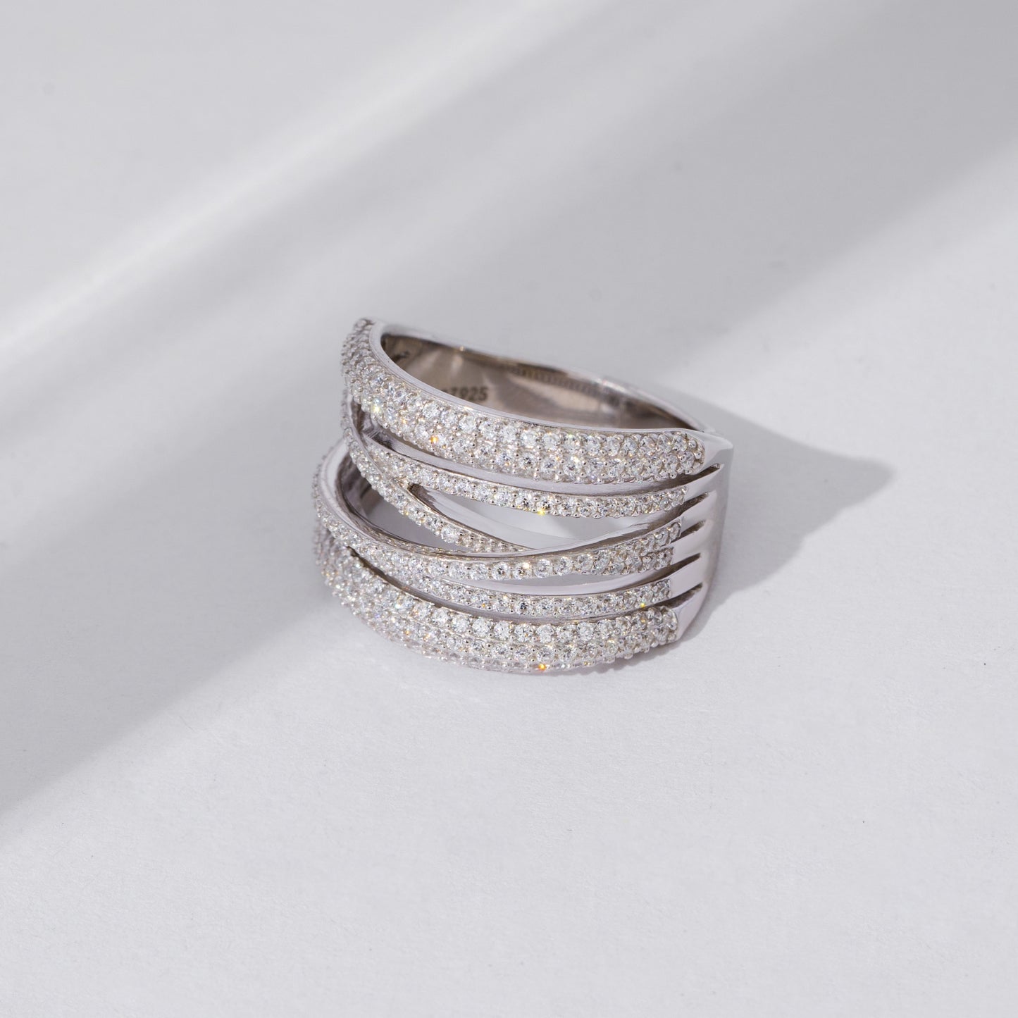 Crisscross Spiral Ring