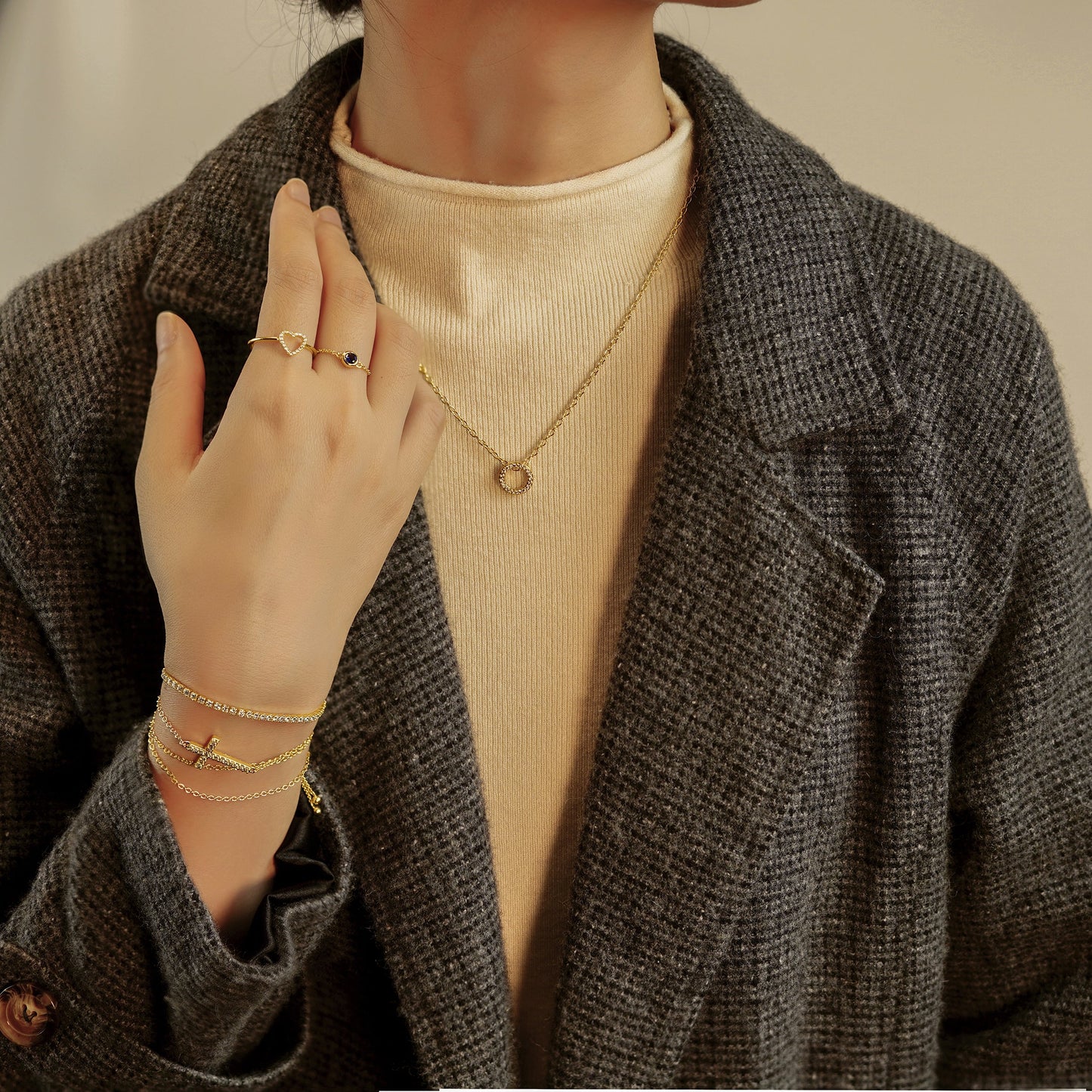 Cable Chain Pendant Necklace