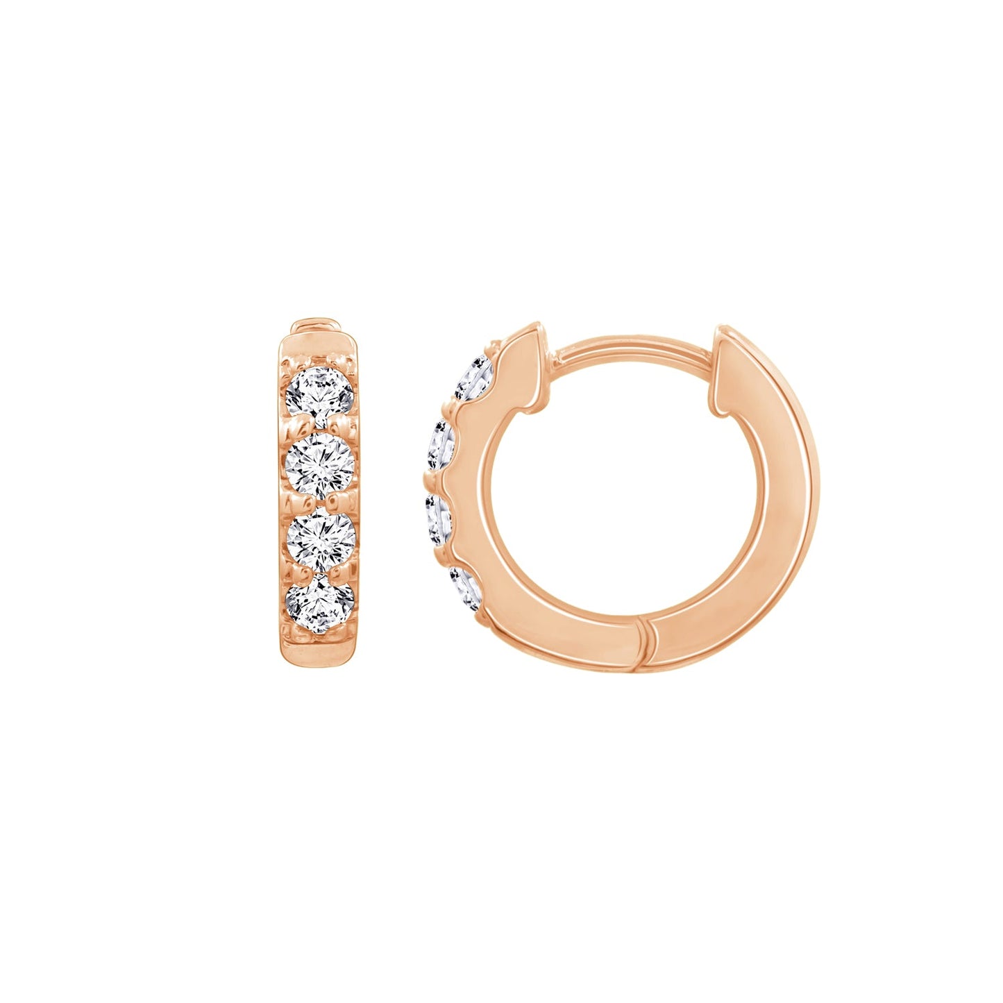 Pave Hoop Earrings