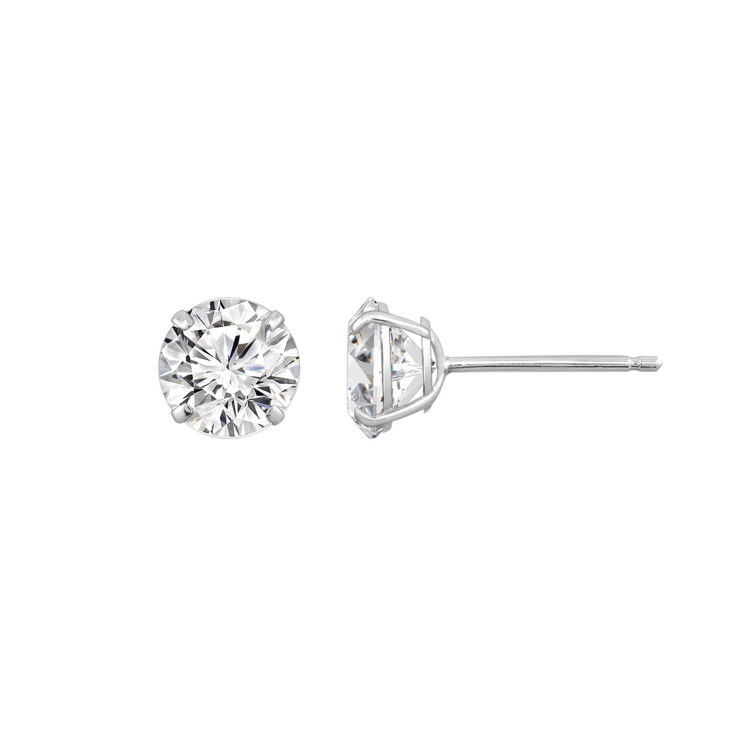 10K Solid Gold Stud Earrings