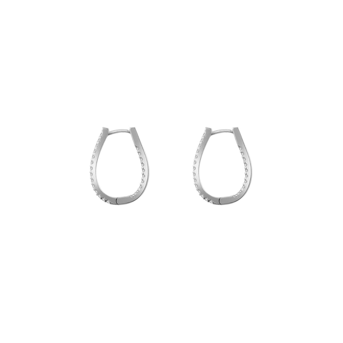 Oval Hoop Earrings