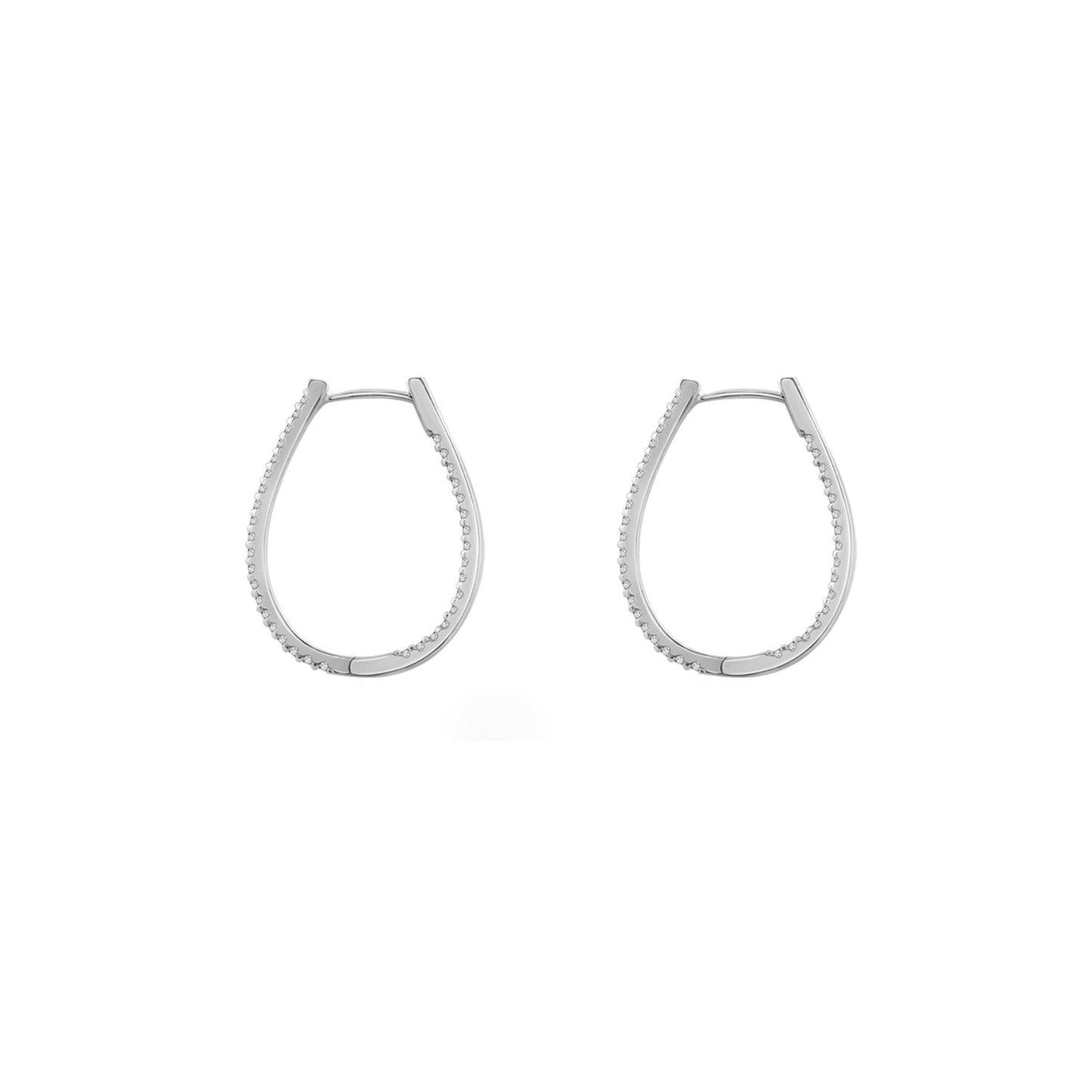 Oval Hoop Earrings