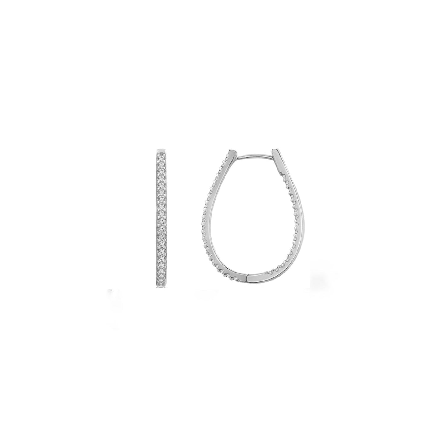 Oval Hoop Earrings
