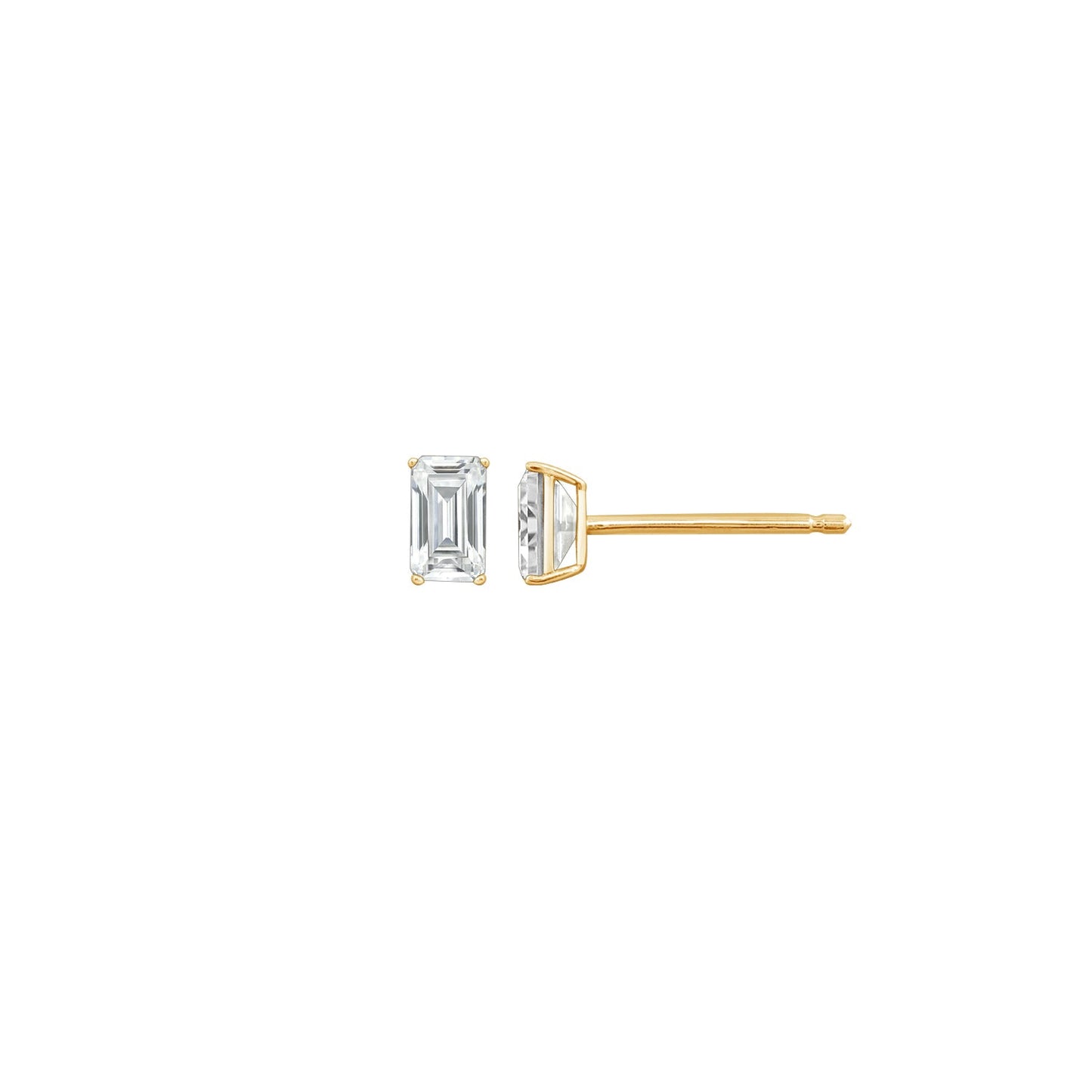 14K Solid Gold Stud Earrings