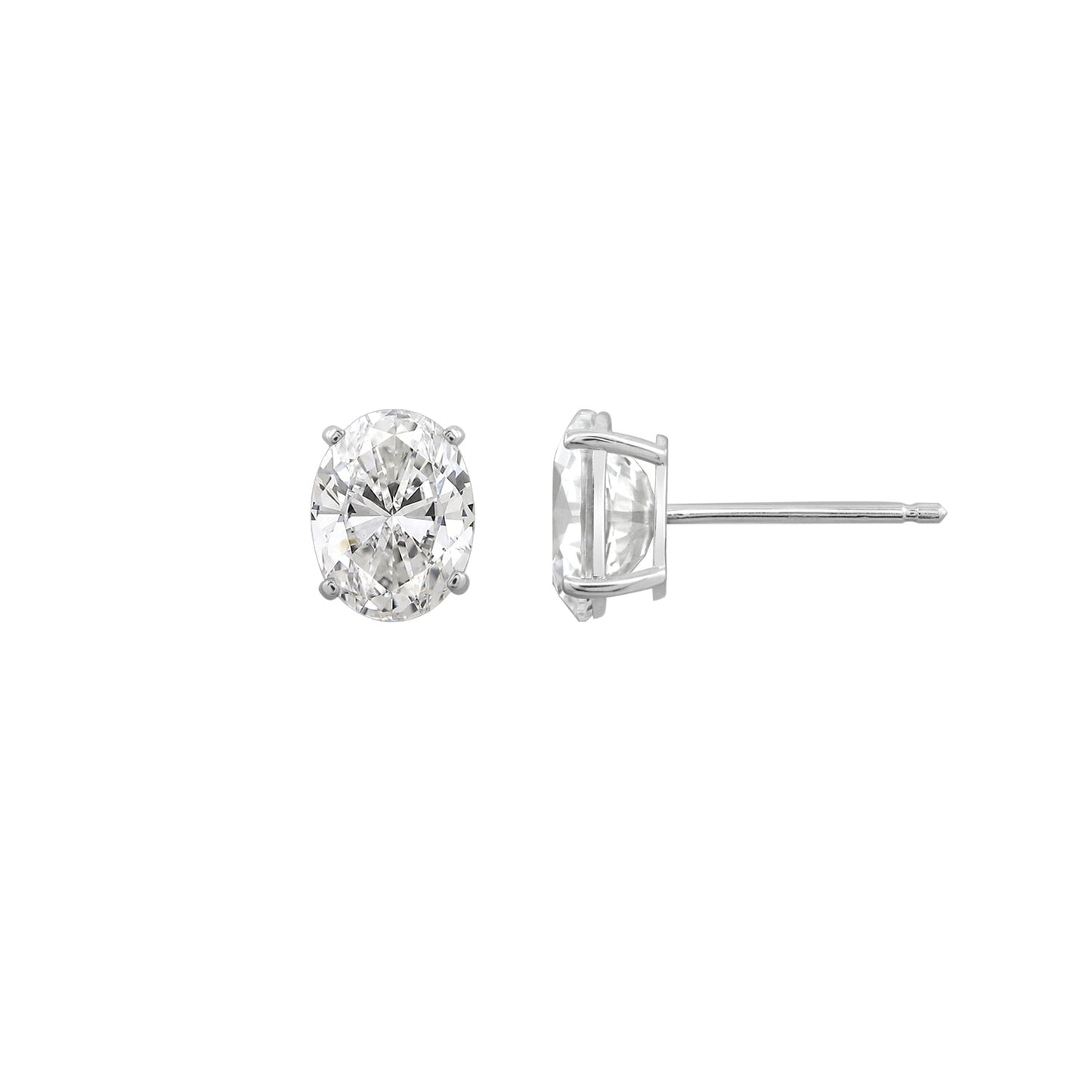 10K Solid Gold Stud Earrings
