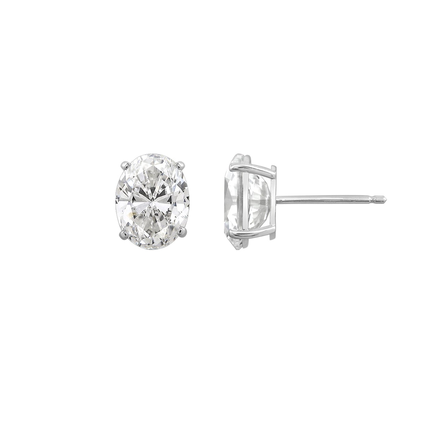 10K Solid Gold Stud Earrings