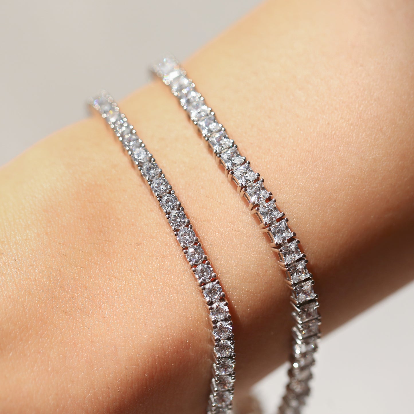 Classic 3mm Princess Cut Tennis Bracelet