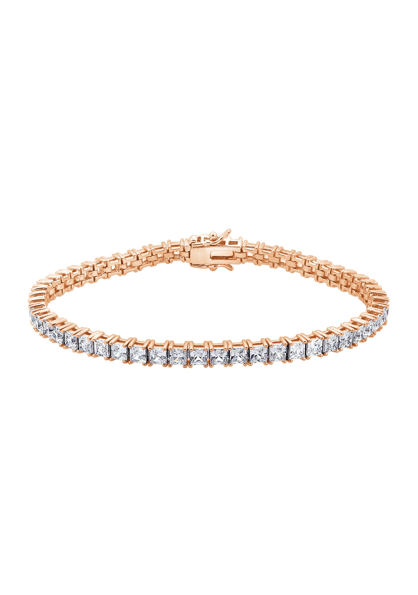 Classic 3mm Princess Cut Tennis Bracelet