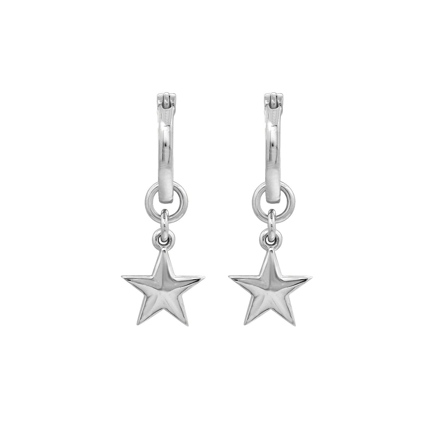 Drop Huggie Hoop Earrings