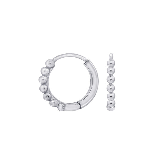 Ball Huggie Hoop Earrings