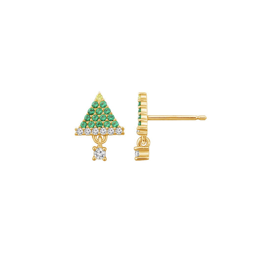 Christmas Tree Stud Earrings