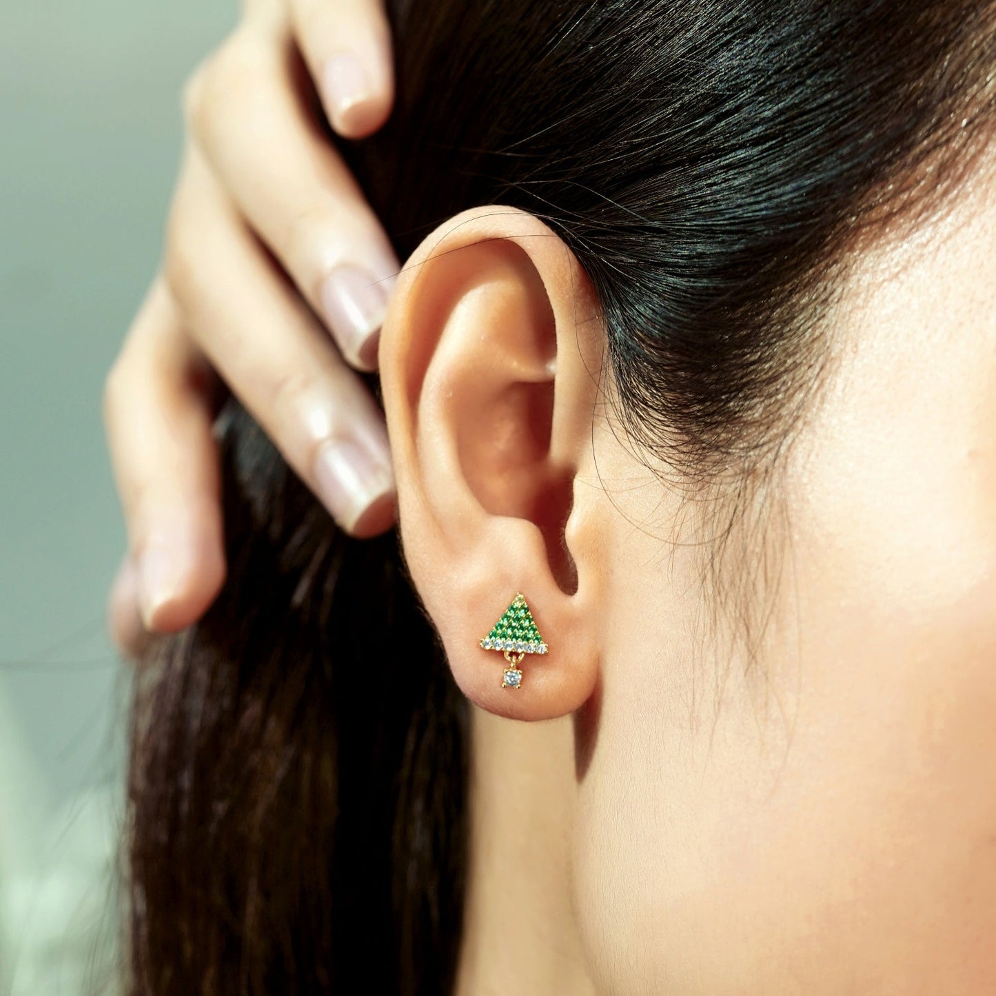 Christmas Tree Stud Earrings