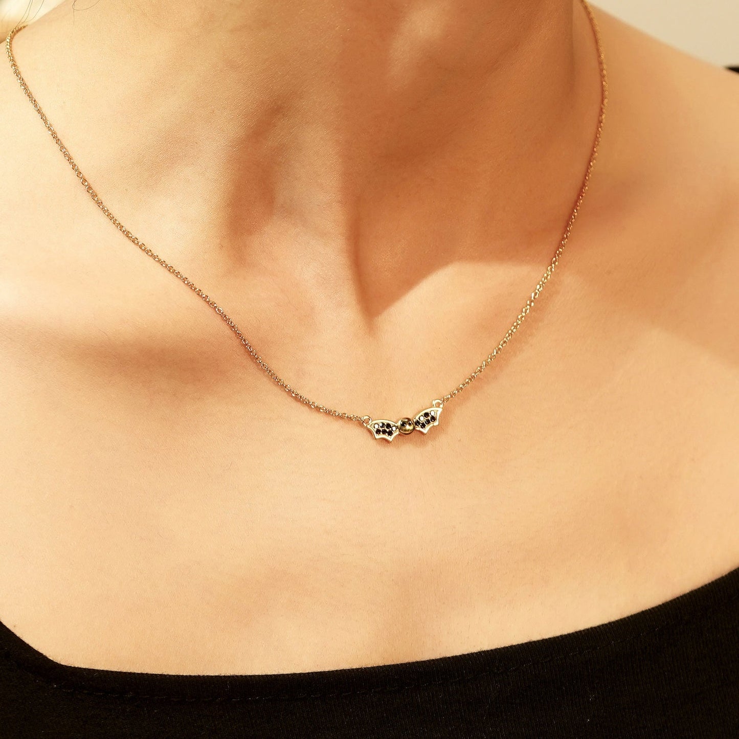 Halloween Bat Pendant Necklace