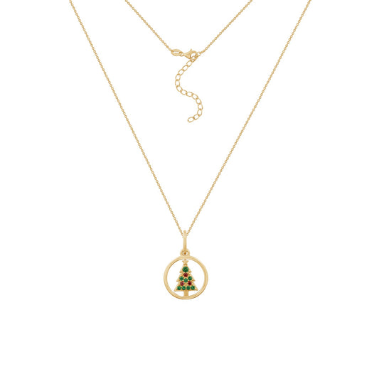 Christmas Tree Pendant Necklace