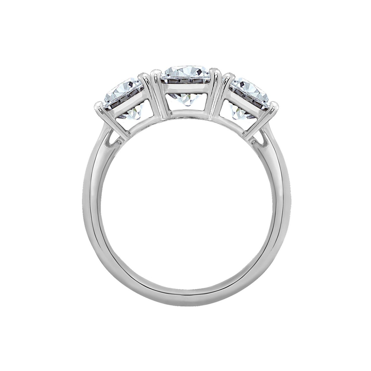 Round Cut 3-Stone Ring
