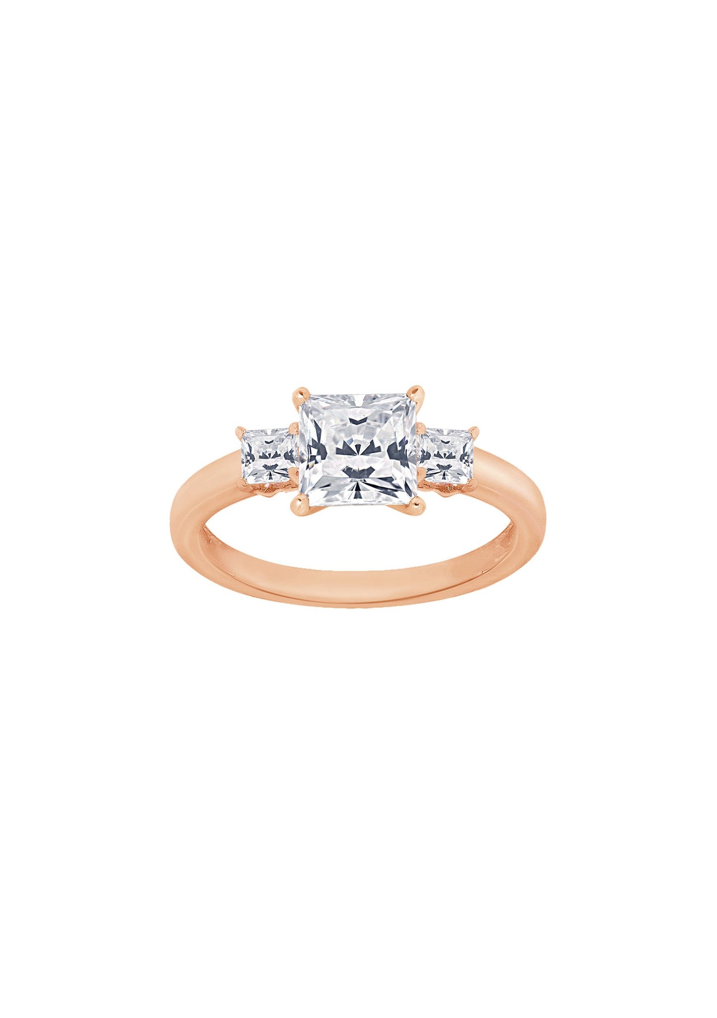 Princess 3-Stone Ring