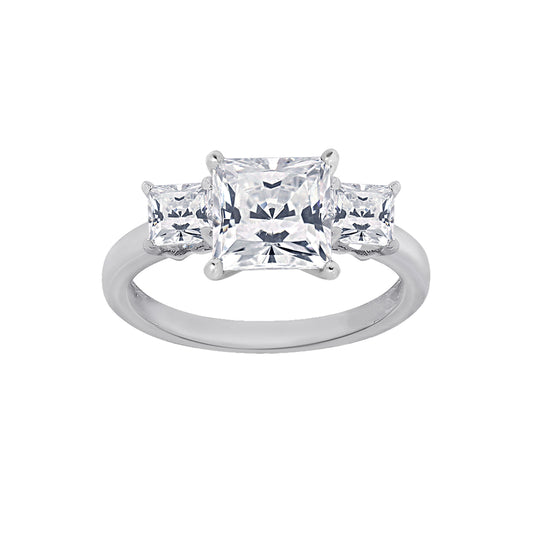 Princess 3-Stone Ring
