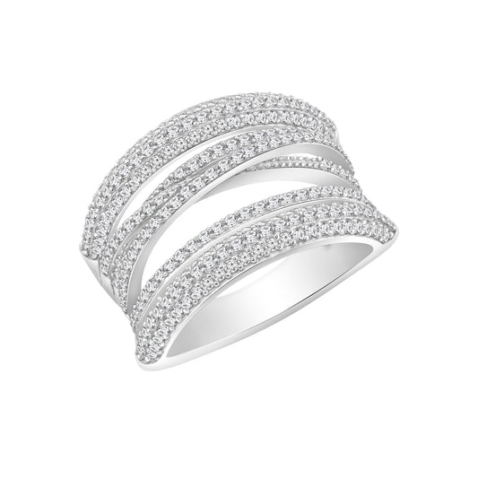 Crisscross Spiral Ring