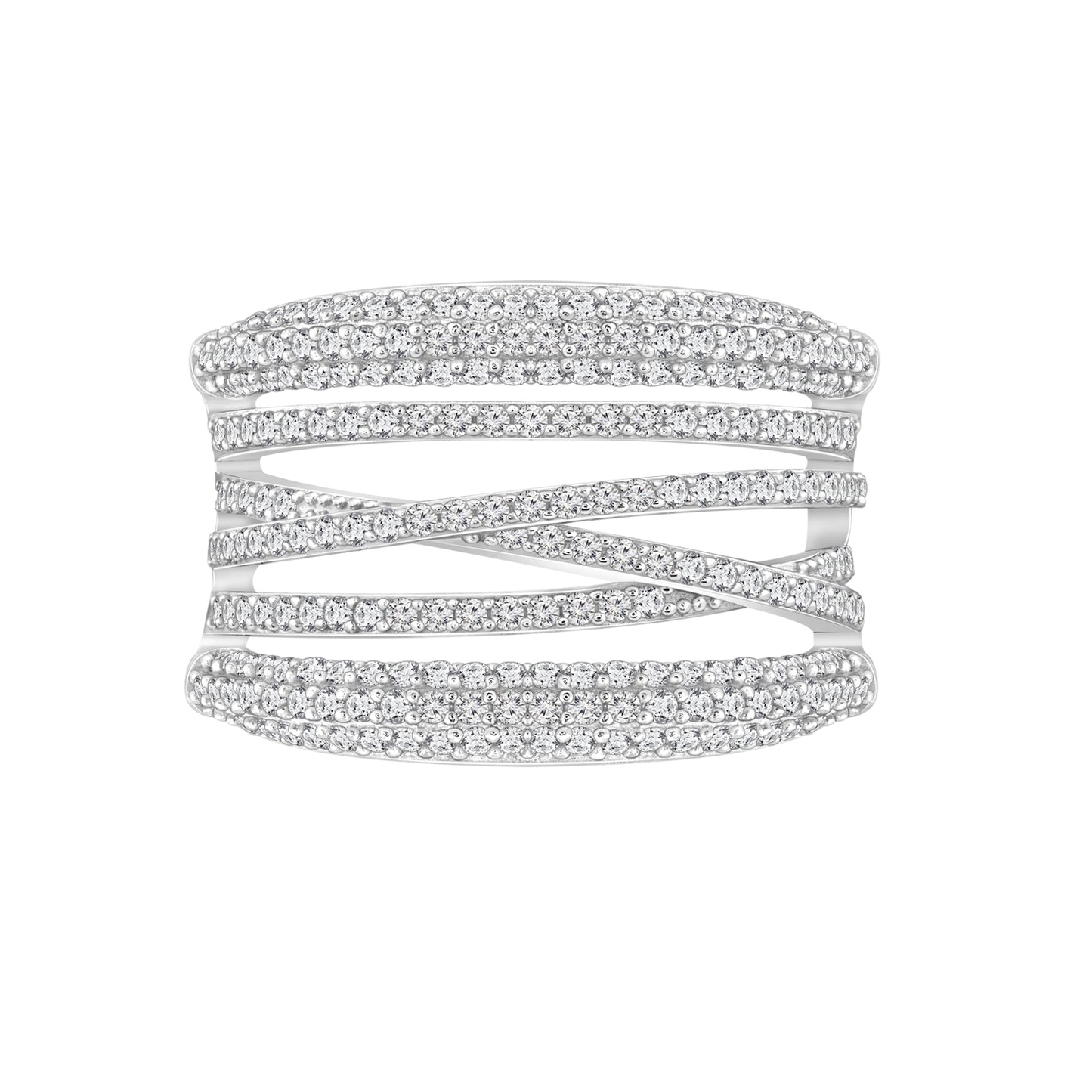 Crisscross Spiral Ring