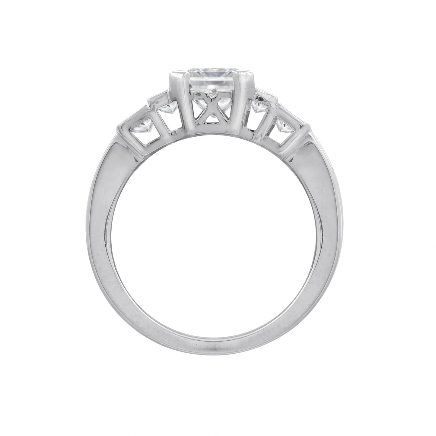 Tapered Emerald Cut Baguette Ring
