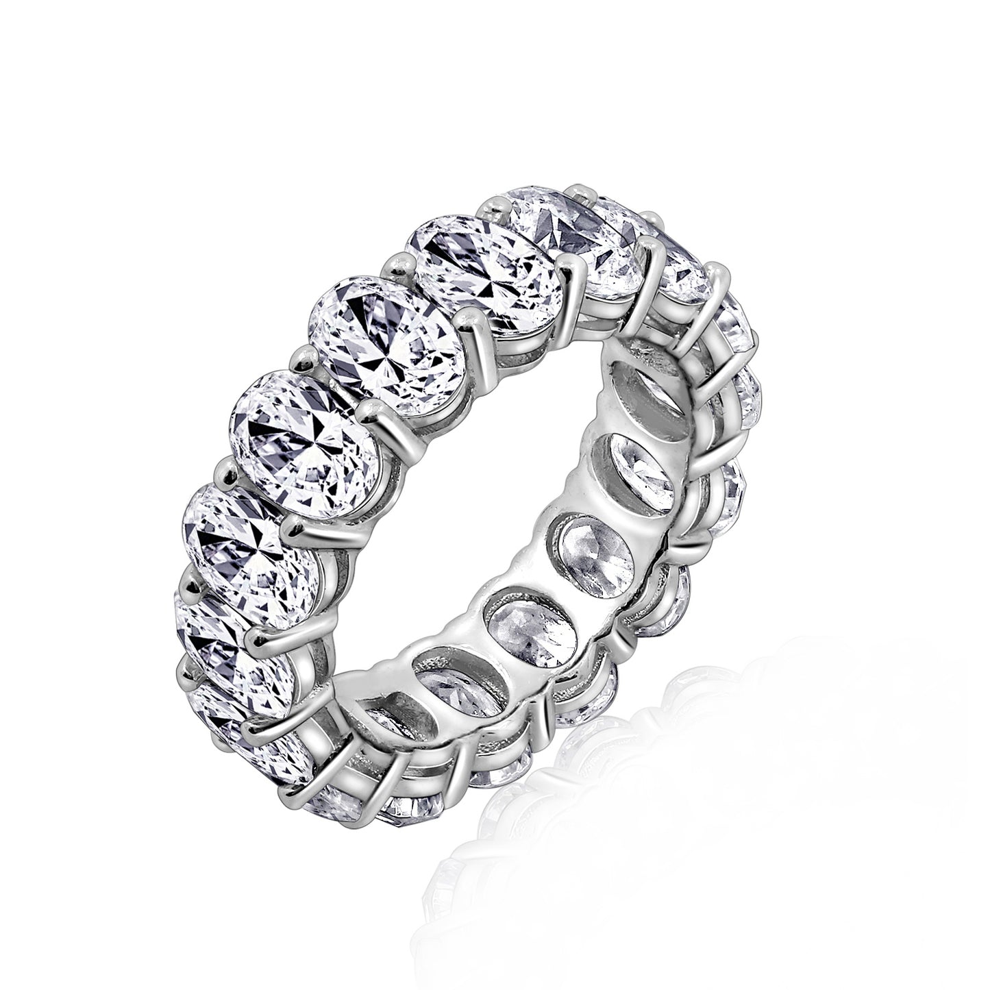 Marilyn Monroe Oval Eternity Band Ring