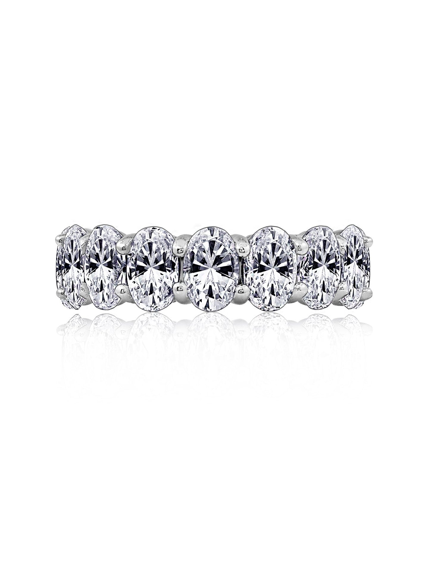 Marilyn Monroe Oval Eternity Band Ring