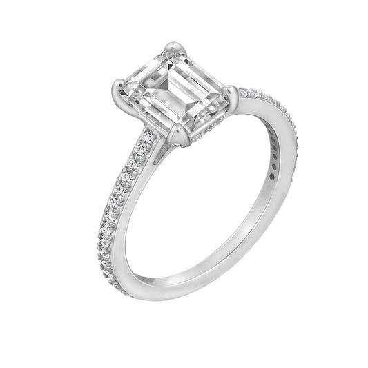 Classic Emerald Cut Solitaire Ring