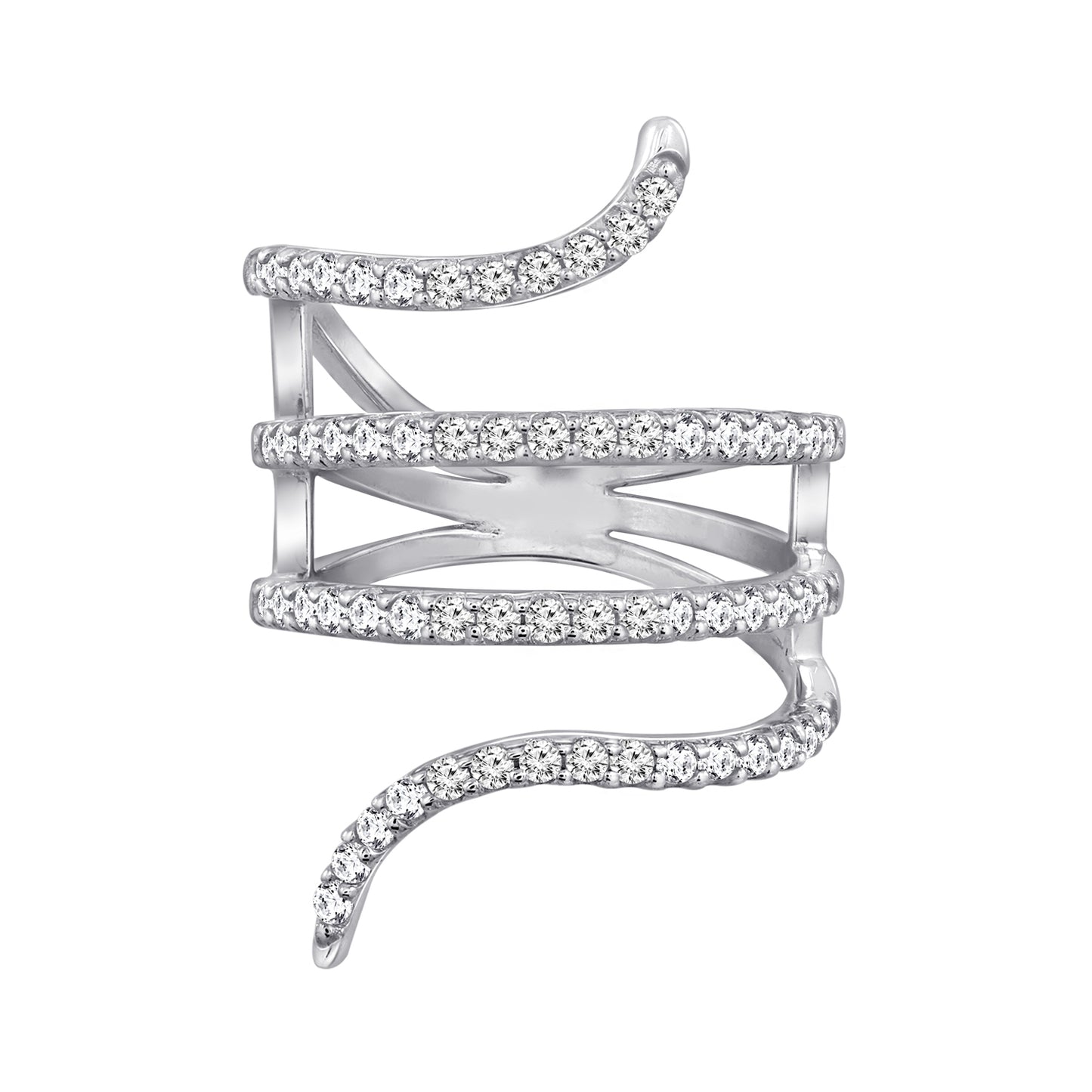 Swirl Triple Wrap Ring